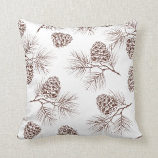 Almofada Cones do abeto vermelho do cedro da árvore de