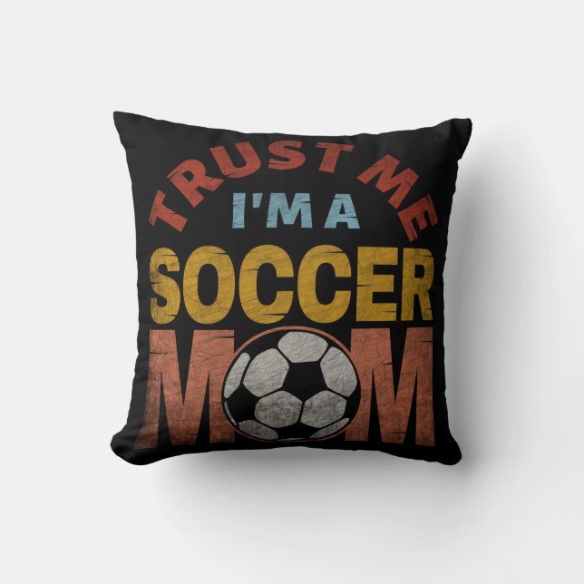 ALMOFADA CONFIE EM MIM, SOU UMA MÃE DE FUTEBOL (Frente)