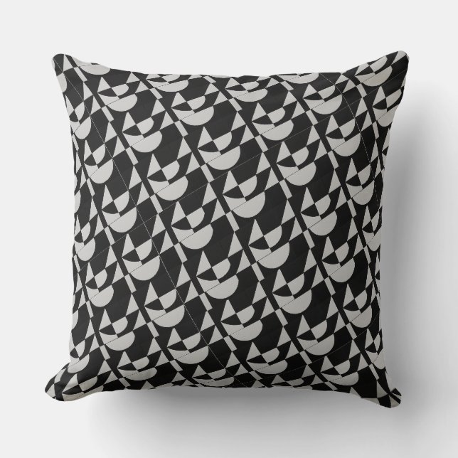 Almofada Conforto de Alto Contraste: Modular Noir Echo Abst (Frente)
