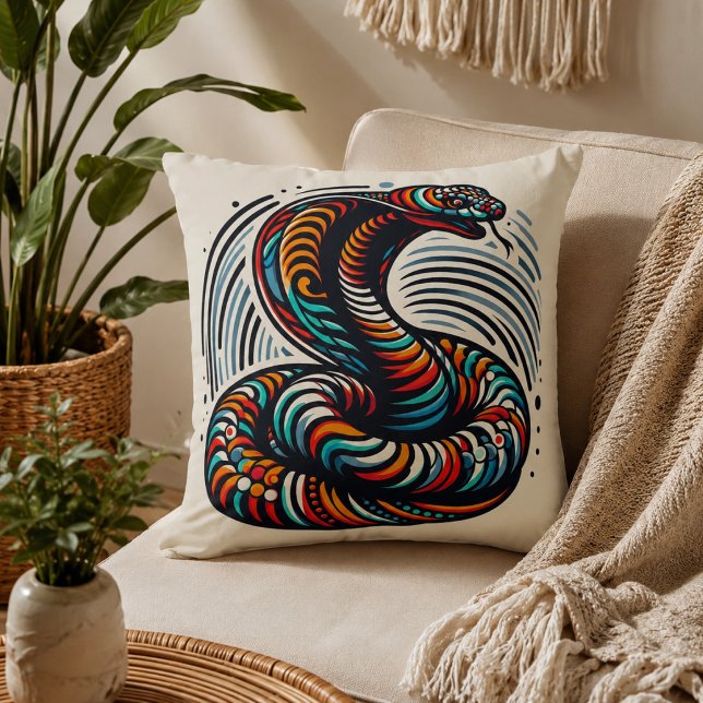 Almofada Conforto Serpenteante: Travesseiro em Forma de Cob (Serpentine Comfort: Cobra-Shaped Pillow for Exotic)