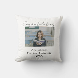 Almofada Congratulations photo graduate name university yea