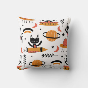 Almofada Conjunto de ilustrações bonitinhas de gatos vint