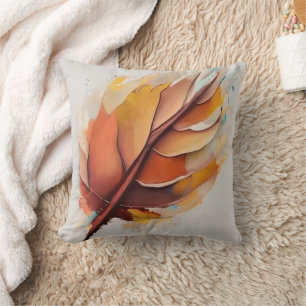 Almofada Conjunto de Pinturas de Folhas Modernas de abstrat