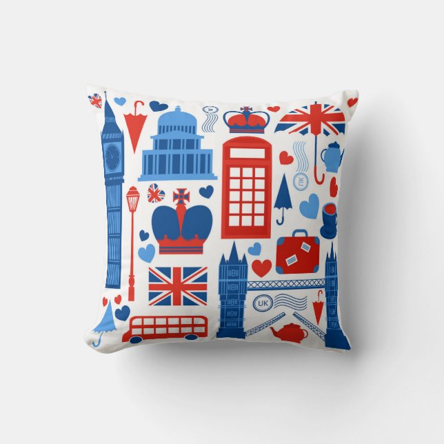 Almofada Conjunto de Porta-Copos London Pop Icons (Frente)
