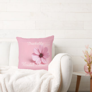 Almofada Conjunto Floral de Cosmos Rosa Clássico para Chá d