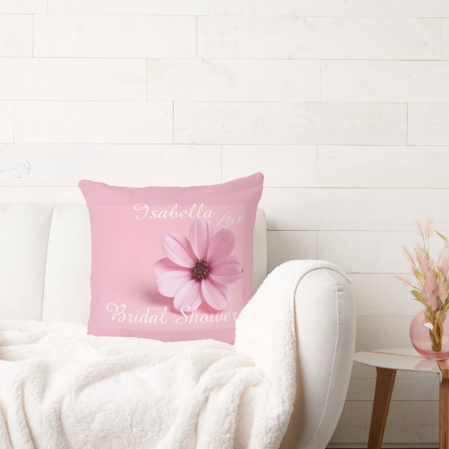 Almofada Conjunto Floral de Cosmos Rosa Clássico para Chá d (Sofá)