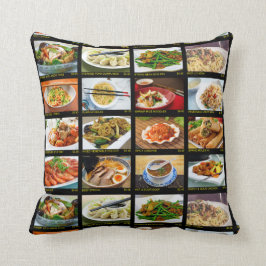 Almofada Conselho do menu de fotos do restaurante chinês Ta