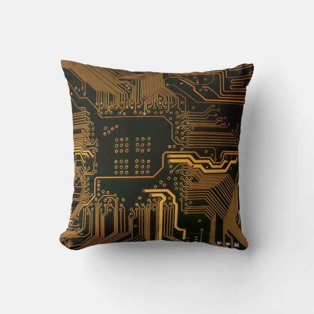 Almofada Conselho Nerd de saída PCB Laranja Circuito Eletrô (Frente)