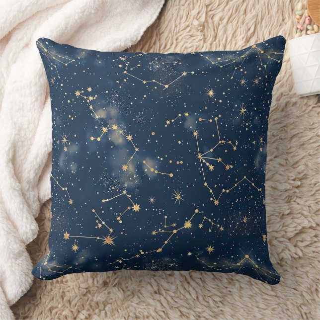Almofada Constelação Celestial - Noite Estelar (5) (Cobertor)