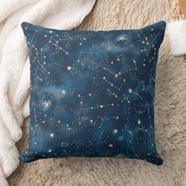 Almofada Constelação Celestial - Noite Estelar (6) (Cobertor)