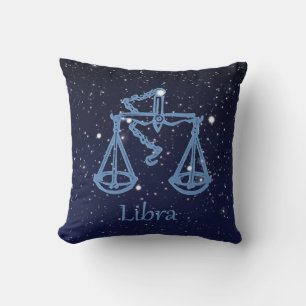 Almofada Constelação do Libra e sinal do zodíaco com
