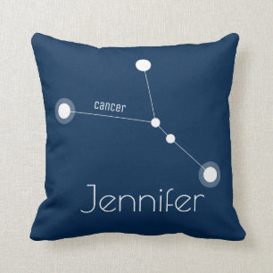 Almofada Constelação Zodiac do Cancer Personalizado