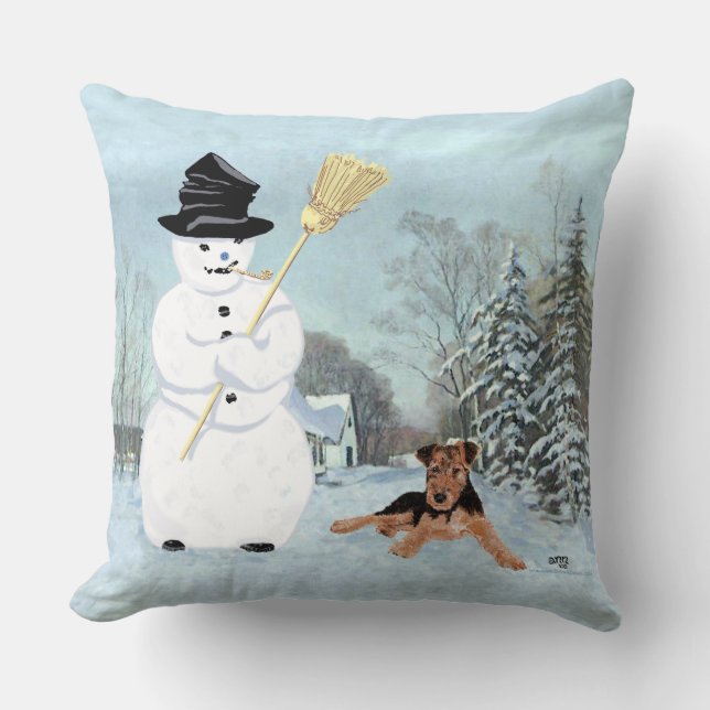 Almofada Construa um Boneco de Neve (Frente)