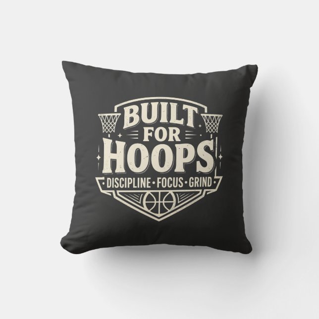 Almofada Construído para Motivação de Basquete Hoops (Frente)