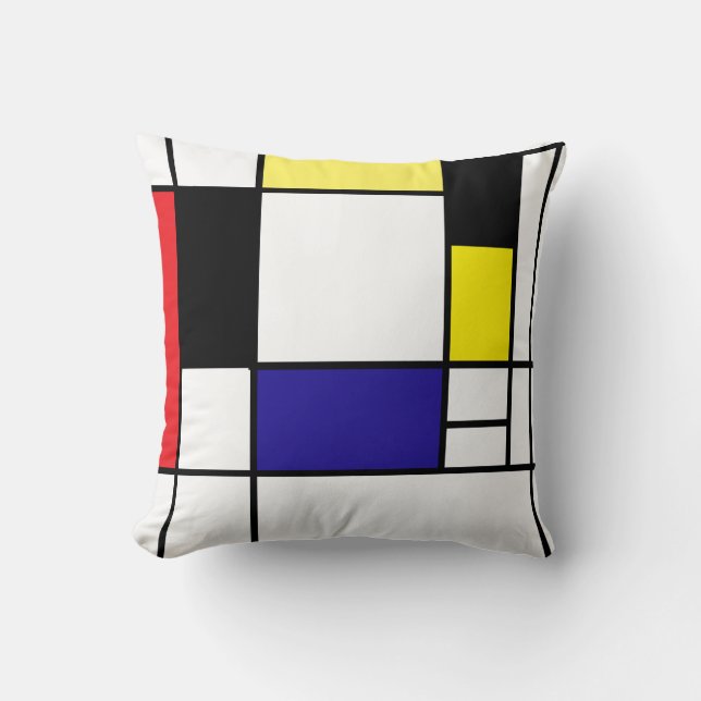Almofada Contexto do PixDezines Mondrian Arts 1/diy (Frente)