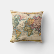 Continentes Antigos do Mapa Mundial dos Anos 1700