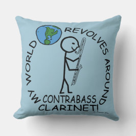 Almofada Contrabass Clarinet - O mundo volta