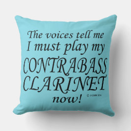 Almofada Contrabass Clarinet Vozes Dizem Que Deve Jogar