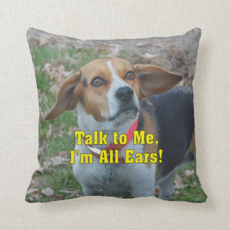 Almofada Conversa engraçada a mim, eu sou todo o lebreiro