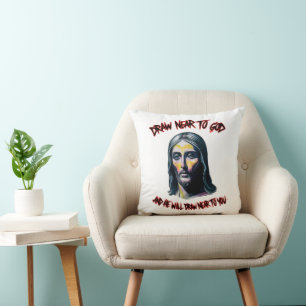 Almofada Convite divino: Desenhar perto de Deus