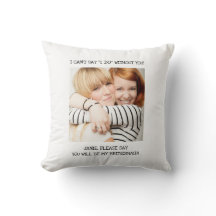 Convite para Bridesmaid de Melhor Amigo Branco