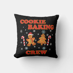 Almofada Cookie Baking Crew Natal