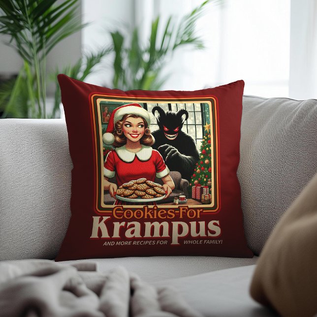 Almofada Cookie For Krampus Merry Krampus Christmas Horror (Criador carregado)