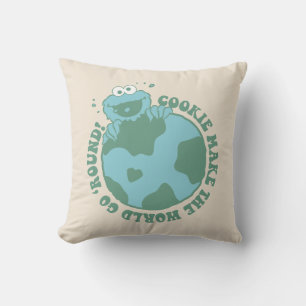 Almofada Cookie Monster Cookies Fazem o Mundo Girar