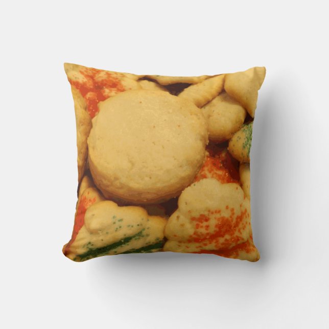 Almofada Cookies de Natal com Prensas de Açúcar (Frente)