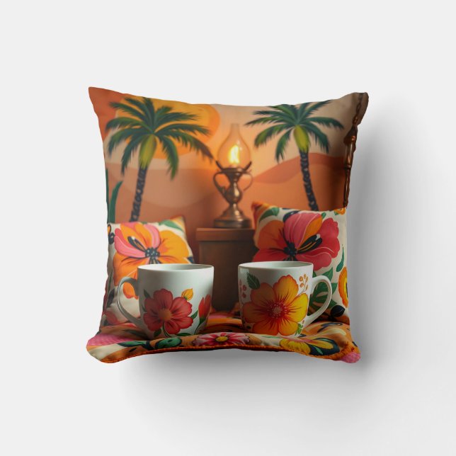Almofada Copos e Travesseiros de café (Frente)