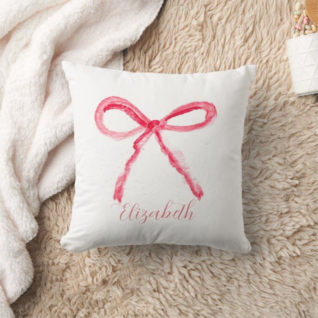Almofada Coquete Laço Rosa Bebê Menina Crianças (Cobertor)