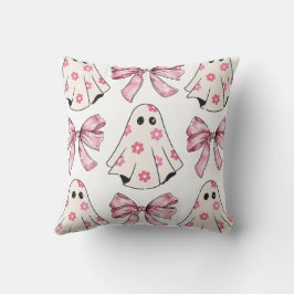 Almofada Coquette Ghost Pink Halloween Travesseiro Queda