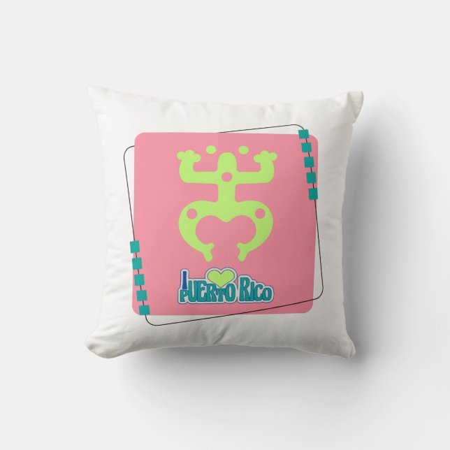 Almofada Coqui Taíno Puerto Rico (Frente)