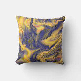 Almofada Cor acrílica, bronze, Dourada, preta /