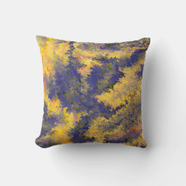 Almofada Cor acrílica, bronze, Dourado, preto, cristais /