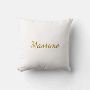 Almofada Cor Caligrafia Elegante Simples Nome