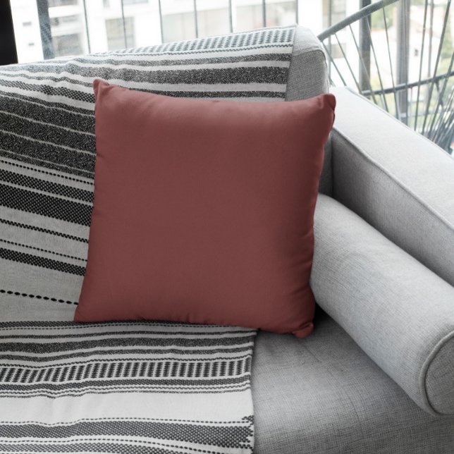 Almofada Cor da Tendência - Mahogany Brown (Criador carregado)