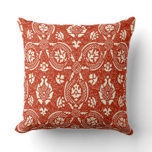 Cor damasco Vintage - Terracotta & Cream
