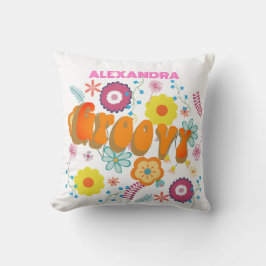 Almofada Cor-de-rosa de alimentação da ventoinha da Groovy