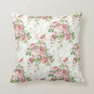 Almofada Cor-de-rosa e verde florais