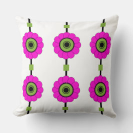 Almofada Cor-de-rosa moderno e verde