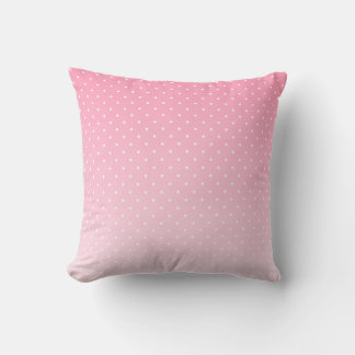 Almofada Cor-de-Rosa Ombre com Bolinhas Brancas Pe