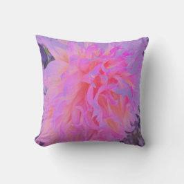 Almofada Cor-de-rosa-quente elegante e Dália decorativa mag