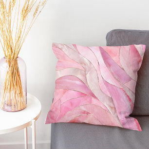 Almofada Cor-de-rosa-rosa - Ondas de mosaico