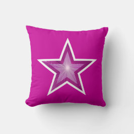 Almofada Cor-de-rosa-travesseiro decorativo-estrela