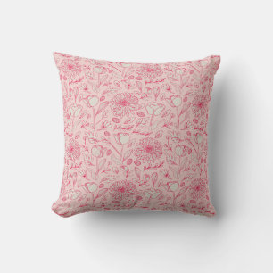 Almofada Cor-de-Rosa Vintage com Nome Personalizad