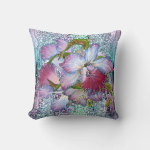 Almofada Cor Floral Orquídea Rosa Púrpura