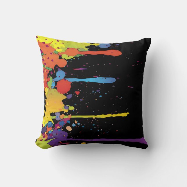 Almofada COR FUNNY SPLASH II + seu backgr. & ideias (Frente)