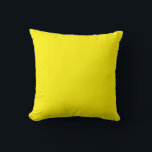 Almofada Cor Sólida Amarela<br><div class="desc">Travesseiro decorativo de cor simples amarelo</div>