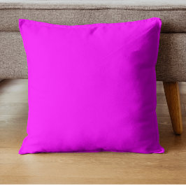 Almofada Cor Sólida Fuchsia | Elegante Clássico